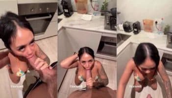 Dj Sesa Bertatto Kena Prank Om Bule Sepong di Dapur