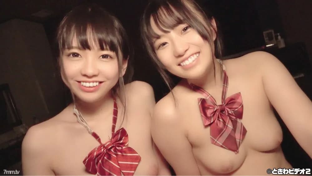 FC2-PPV-1612884 ♥New Shoot♥ Creampie  Prefectural High School Student ② Two Good Friends Chiharu & Yui in a Threesome, Cumshot Part 2